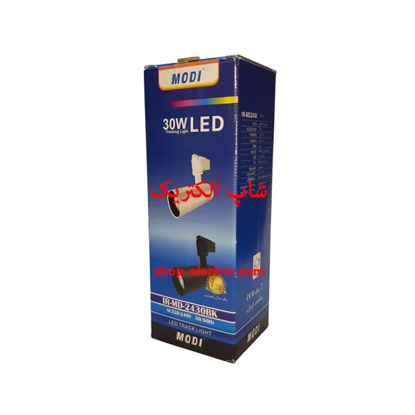 چراغ ریلی ال ای دی 30 وات مودی درجه ای بدنه مشکی md2430