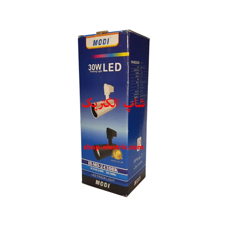 چراغ ریلی ال ای دی 30 وات مودی درجه ای بدنه مشکی md2430