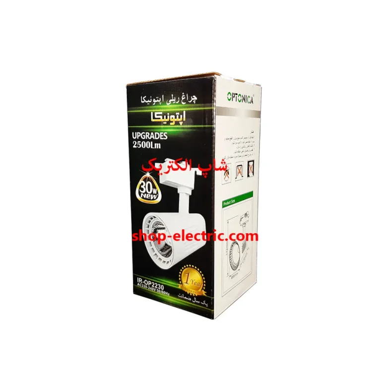 چراغ ریلی ال ای دی 30 وات اپتونیکا بدنه سفید op2230
