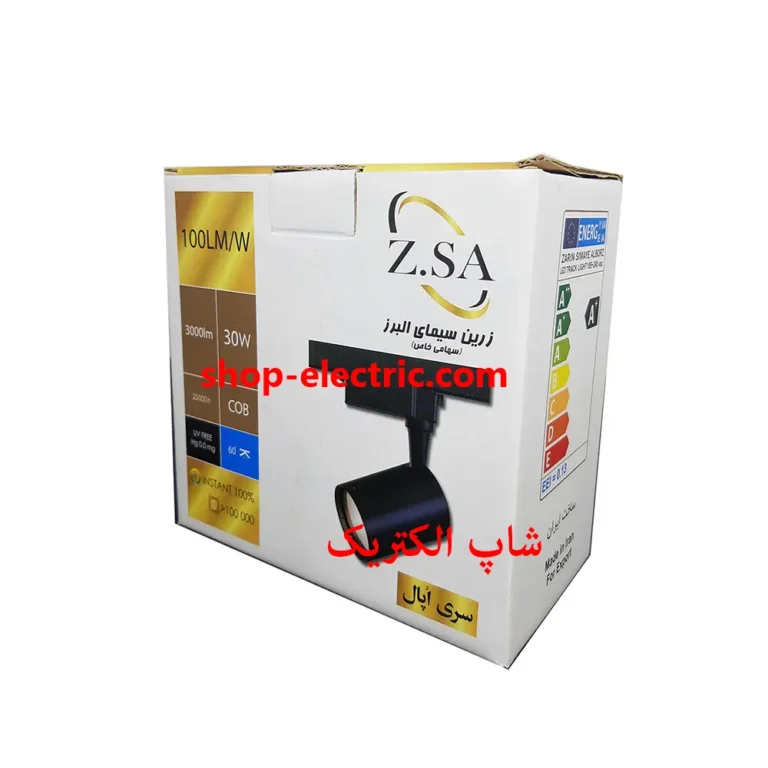 چراغ ریلی ال ای دی 30 وات زرین سیما بدنه سفید