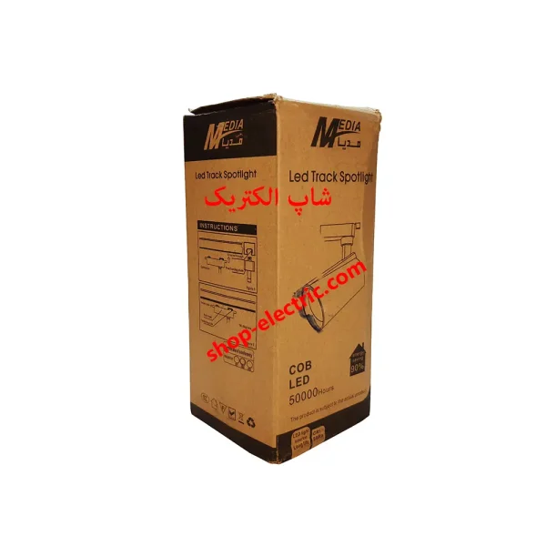 چراغ ریلی ال ای دی 45 وات مدیا بدنه مشکی md110