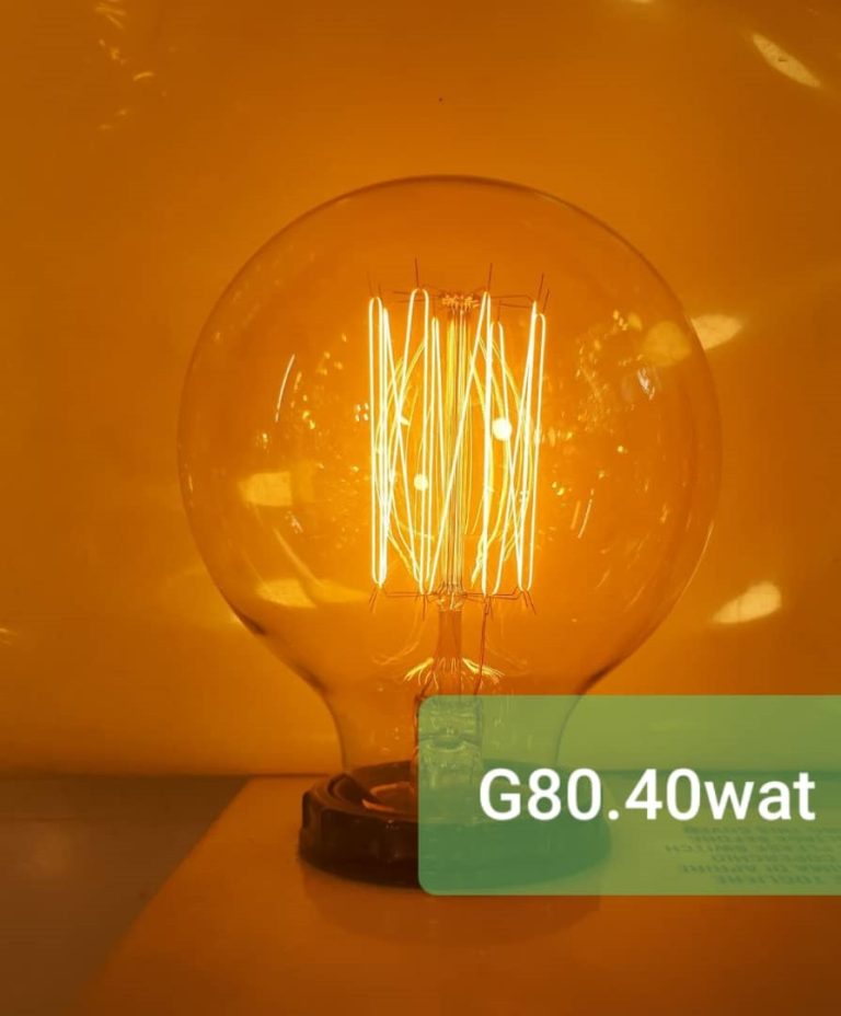 لامپ ادیسونی 40 وات حباب توپی g80