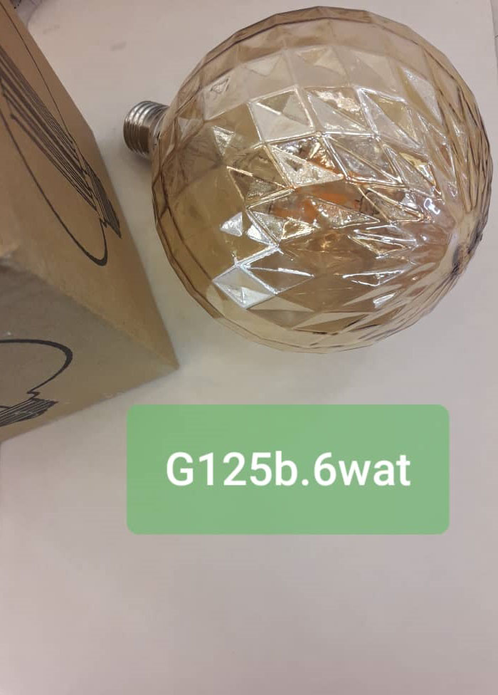 لامپ ادیسونی 6 وات توپی طرح دار g125b