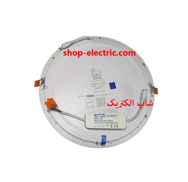 پنل ال ای دی 48 وات یکتا افروز گرد توکار