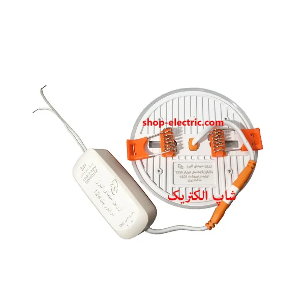 پنل ال ای دی 12 وات زرین سیما تمام نور مدل گرد توکار