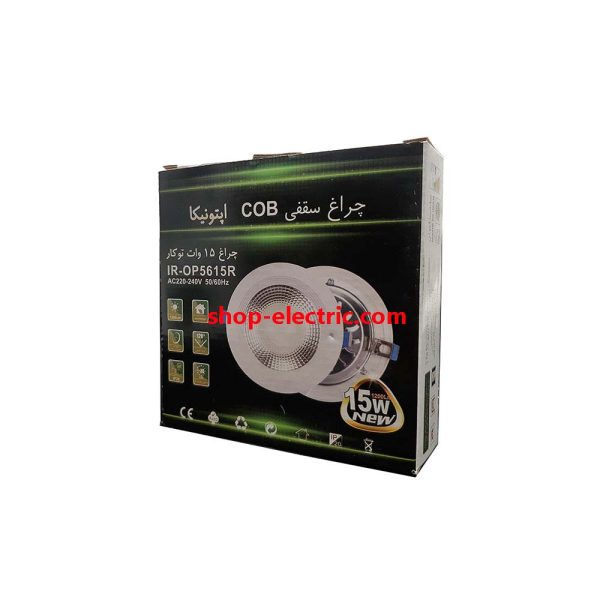 پنل ال ای دی 15 وات اپتونیکا سی او بی توکار