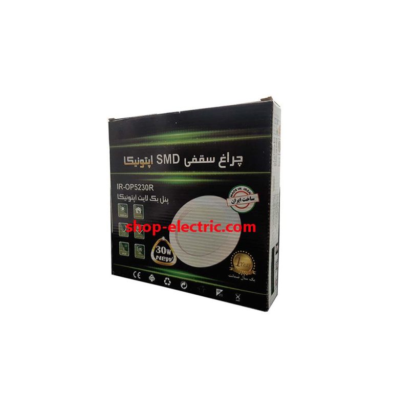 پنل ال ای دی 30 وات اپتونیکا بک لایت مدل توکار