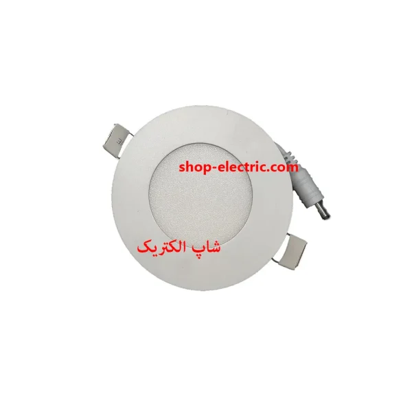پنل ال ای دی 3 وات یکتا افروز گرد توکار مدل یکتا