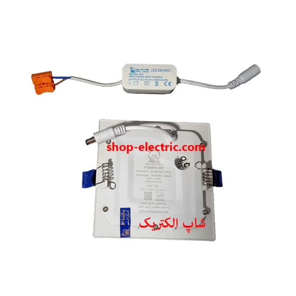 پنل ال ای دی 6 وات یکتا افروز مربع توکار