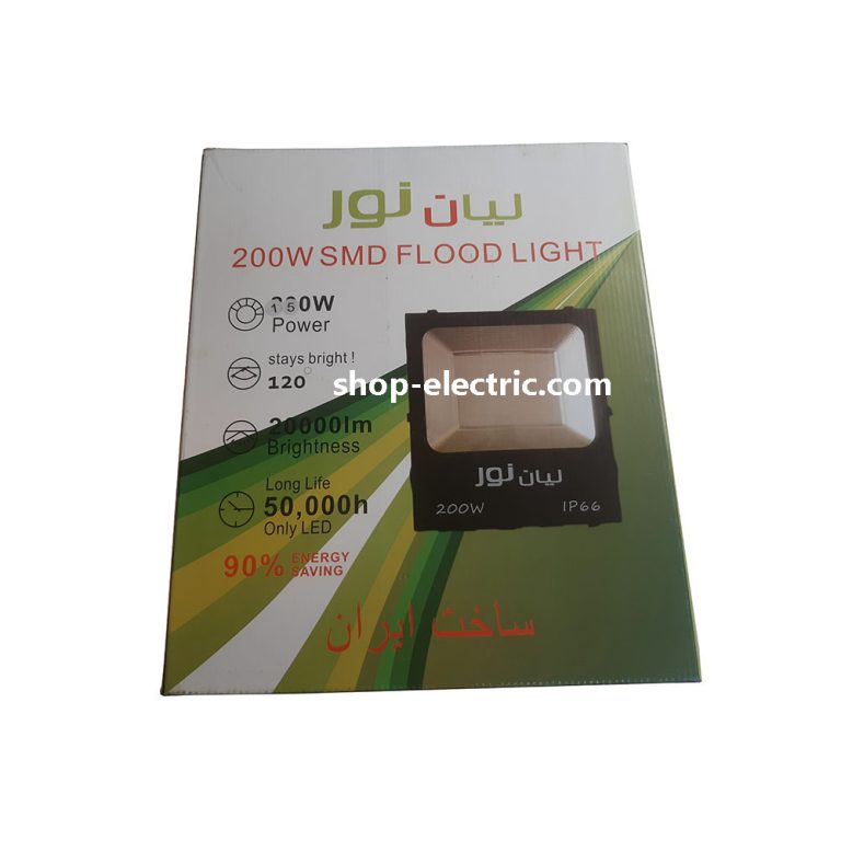پروژکتور ال ای دی 150 وات لیان نور بدنه مشکی