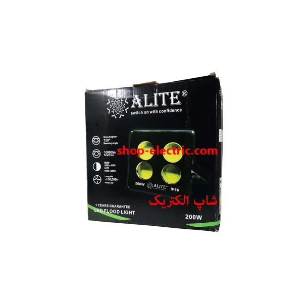 پروژکتور ال ای دی 200 وات alite مدل سی او بی