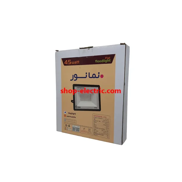 پروژکتور ال ای دی 45 وات نمانور مدل flat
