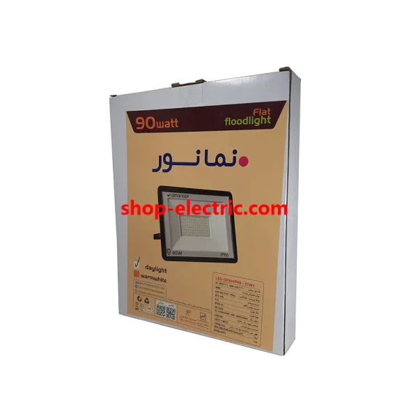 پروژکتور ال ای دی 90 وات نمانور مدل flat