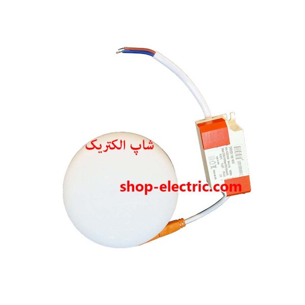 پنل ال ای دی مودی 10 وات تمام نور گرد توکار