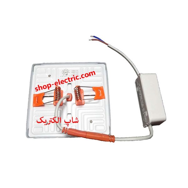 پنل ال ای دی 12 وات ماورا تمام نور مربع توکار