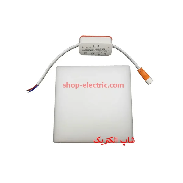 پنل ال ای دی 18 وات پرشین لایت تمام نور مربع توکار