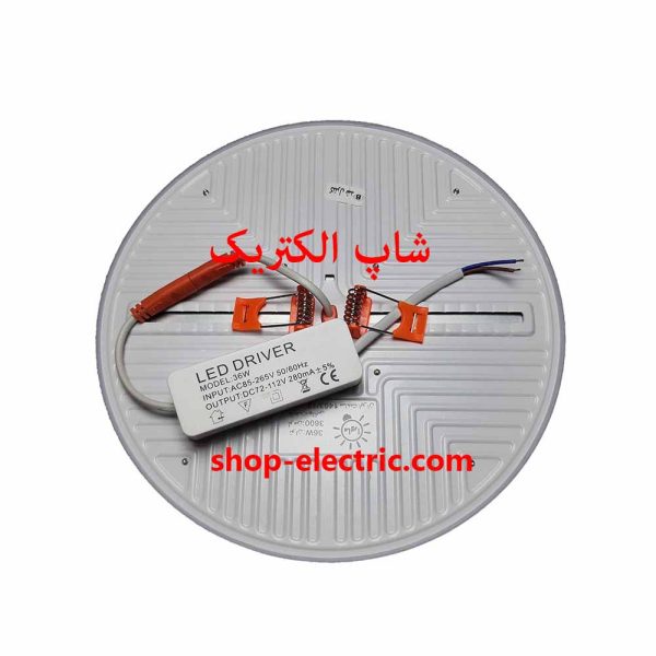 پنل ال ای دی 36 وات ماورا تمام نور گرد توکار